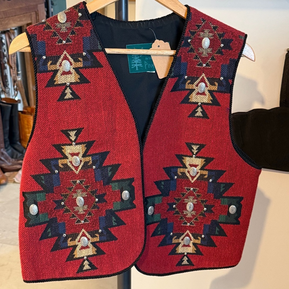 Vintage Sweater Vest w/ Coin Detailing